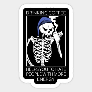 Drinking coffee Sticker